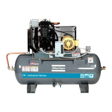 Atlas Copco Atlas Copco CR10-TS-120GH-460V 3PH-IS 10HP Two-Stage Horizontal Compressor - 175 PSI - 460 Volts 2020040058